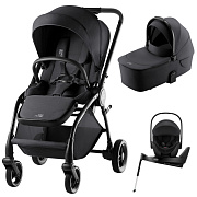Коляска 3 в 1 Britax Roemer RIO Style и автокресло Baby-Safe PRO Space Black + Vario Base 5Z Carbon Black