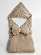 Конверт на выписку AmaroBaby Pure Love Batic вязаный утепленный 85 см бежевый