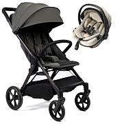 Прогулочная коляска Peppy Vigo с автокреслом Welldon Crown 2 Beige Antrazit антрацит