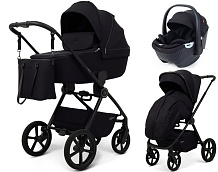 Детская коляска Rant Teo Soft 3 в 1 с автокреслом Aster Zero Black Black