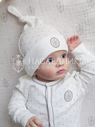 Шапочка НаследникЪ Выжанова Зайка серый 10002-02005 ЧЗ 36