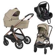 Детская коляска 3 в 1 Espiro Code 2025 и автокресло Pi Black 04 tender green/Чёрный (Black 110)