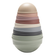 Пирамидка для малышей Bibs Wobbly Tower 4100100 Pastel Rainbow