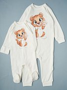 Комбинезон интерлок Little Star 93091 тигренок, крем 68