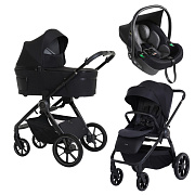 Детская коляска 3 в 1 Espiro Yoga 2025 и автокресло Pi Black 111 calm evening voice of nature/Чёрный (Black 110)