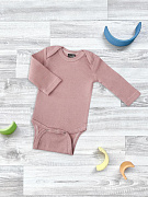 Боди Mjolk Пыльный розовый с длинным рукавом 56