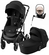 Коляска 4 в 1 Britax Roemer Smile 5Z и автокресло Baby-Safe PRO Style Teak + Vario Base 5Z Space Black