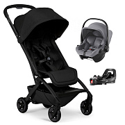 Прогулочная коляска Joolz Aer 2 и автокресло Baby-Safe Core Frost Grey и база Vario Base 5Z Space black