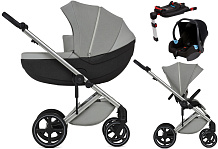 Детская коляска Anex Mev 4 в 1 с рюкзаком и автокресло Biuco BC100B + база Anex Karwala ISOFix kite