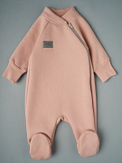 Комбинезон Little Star со стойкой футер c начёсом 0214 (ЧЗ-мз) светло-розовый 68