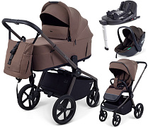 Детская коляска Rant Flex Forma 4 в 1 RA124 с автокреслом Miro Brown и базой Beige Бежевый