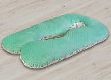 Подушка для беременных AmaroBaby анатомическая 340х72 см зайчик мята