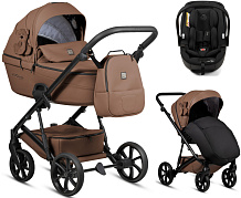 Детская коляска Tutis Viva 6 Plus Teddy 3 в 1 с автокреслом Beno Black 1612110 Biscuit