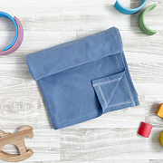 Плед-пелёнка Mjolk Пыльный синий 120х105 см