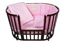 Комплект в кроватку Nuovita Leprotti 6 предметов розовый