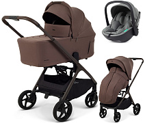 Детская коляска Rant Aventa 3 в 1 с автокреслом Miro Olive Beige