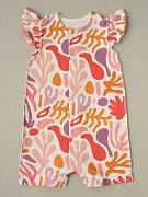 Песочник для девочки Little Star Разноцветные узоры (интерлок) 4742 (ЧЗ-мз) крем 62