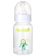 Бутылочка Uviton стандартное горлышко 125 мл 0114 белый