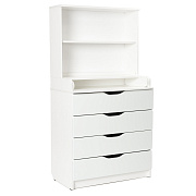 Детский пеленальный комод Bebizaro Bristol New 01 WHITE
