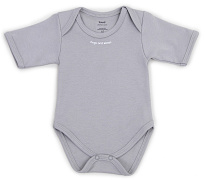 Боди Rant Hugs and Kisses с коротким рукавом Arctic Grey 62