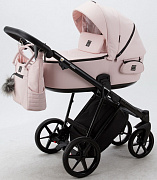 Детская коляска Adamex Porto 3 в 1 PO-PS26 (РОЗ.ТК+РОЗ.КОЖА)