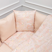 Комплект в кровать Lappetti Цветные фантазии для овальной и прямоугольной кроватки 6 пр. розовый