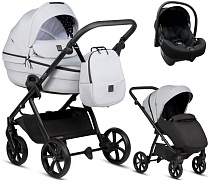 Детская коляска Tutis Uno 6 Plus Essential collection 3 в 1 с автокреслом Elo Lux EduSky Black 1602142 Risso с сумкой