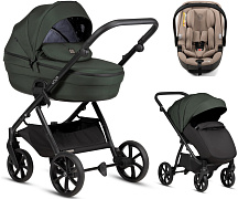 Детская коляска Tutis Uno 6 Plus Essential collection 3 в 1 с автокреслом Beno Beige 1602144 Pistaccio с сумкой