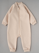 Комбинезон Little Star растущий из футера с начесом 13060 (ЧЗ-мз) светло-бежевый 68