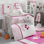 Комплект постельного белья Kidboo Happy Birthday 3 предмета Pink