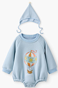 Джемпер-боди и шапка Happy baby 88573-0 ЧЗ light blue 62