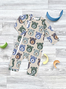 Комбинезон Mjolk Мишки Гризли на окантовке 62