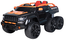 Детский электромобиль Farfello Джип TR6628 2022 чёрно-оранжевый