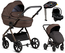 Детская коляска Tutis Uno 6 Plus Essential collection 4 в 1 с автокреслом Elo Lux EduSky Black и базой 1602147 Tiramissu