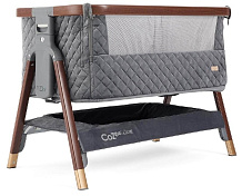 Колыбель приставная Tutti Bambini CoZee Luxe с колесами GTD Walnut/Slate