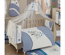 Комплект постельного белья Kidboo Sweet Home 3 предмета blue