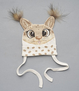 Шапочка котелок Little Star Рысенок интерлок 40-84011 38