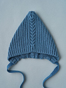 Шапочка вязаная Little Star Эльф 8558 (ЧЗ-нк) индиго 38