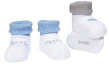 Детские махровые носочки Uviton Mini 0227 ЧЗ голубой 56