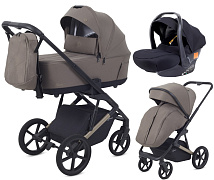 Детская коляска Rant Garda 3 в 1 с автокреслом Carry Pro Black Mocca