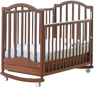 Детская кроватка Гандылян Лейла качалка 120x60 см махагон