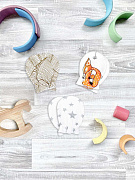 Рукавички-антицарапки Mjolk Лисички, Пальмы, Звёзды сет из 3х пар