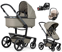 Детская коляска 4 в 1 Joolz Day 5 и автокресло Britax Roemer Baby-Safe Pro Style Teak и база Vario Base 5Z Sage Green