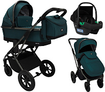 Коляска 3 в 1 Sweet Baby Rocco Air + автокресло Elegante Plus Green (Air)