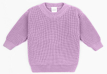 Свитер вязаный детский Amarobaby Pure Love Buddy лиловый 86