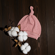 Шапочка гномик Vikalex Ажур пудра 40