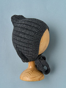 Шапочка вязаная Little Star Гномик 80125 (нк) графит 38