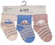 Носки Arti для мальчика с рисунком 3 пары 40126 K 12