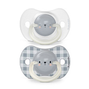 Набор Соска-Пустышка Suavinex Physiological Pro Animals 0-6 мес. 2 шт 308212 BEAR