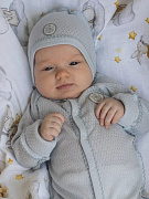 Чепчик НаследникЪ Выжанова Серо-голубой 09025-11004 ЧЗ 38